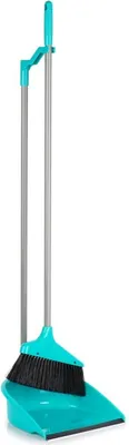 Produktbild von Vilde | 2tlg. Kehrgarnitur - mit langem Stiel - 95 cm - Kehrschaufel - Kehrbesen - Schaufel mit Gummirand