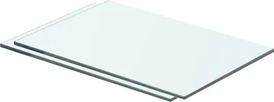 Image de Panneaux d'étagère 2 pcs Verre Transparent 40 x 20 cm