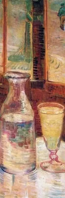 Obrázek produktu pro Vincent Van Gogh Art Print Obraz - Zátiší s absintem, 1887 (91 x 30 cm)
