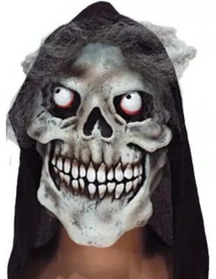 Image de Masque de squelette avec capuche adulte halloween