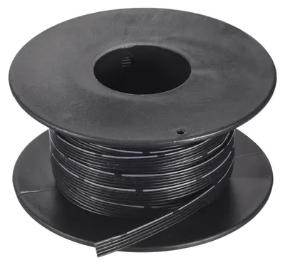 Silikon-Flachbandkabel 28AWG, 5-adrig, 10 m, schwarz