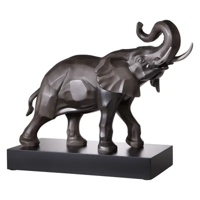 Immagine prodotto di Goebel Deko-Objekt Studio 8 - Elefant, Biskuit-Porzellan, Schwarz, 43 cm, 30800131