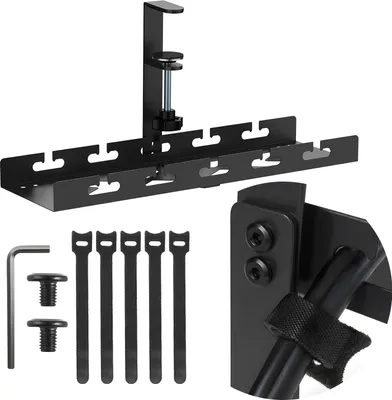 Produktbild von Maclean Untertisch-Kabelorganisation max. Belastung 5kg schwarz MC-105 B