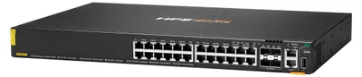 Produktbild von HPE Aruba 6200F 24G Class4 PoE 4SFP+ 370W Switch - Switch - max. Stapelentfernung 10 km - L3 - managed - 24 x 10/100/1000 (PoE+)
