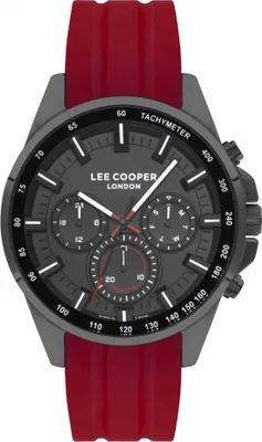 Produktbild von Herrenuhr LEE COOPER LC07635.658 in Rot, perfekt als Geschenk.