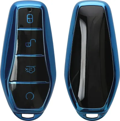 Produktbild von kwmobile Schlüsselhülle für BYD Atto 3 / Sealion / Han / Tang / Dolphin/Seal Hülle - Autoschlüssel Schlüssel Hülle aus TPU Silikon - Schlüsselschutz