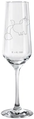 Produktbild von Mr. & Mrs. Panda Trinkglas Einhorn Pupsen - Transparent - Geschenk, Lustig, Unicorn, Sektglas, Pups, Sektkelch, Champagnerglas, Proseccoglas, Glas, Regenbogen, Freundin