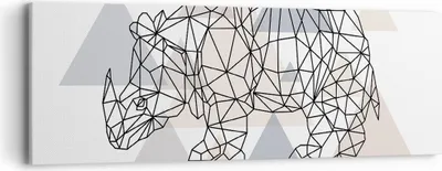 Produktbild von Bild auf Leinwand - Leinwandbild - Tier Abstraktion - 90x30cm - Wand Bild - Wanddeko - Wandbilder - Leinwanddruck - Bilder - Kunstdruck - Wanddekoration - Leinwand bilder - Wandkunst - AB90x30-4060