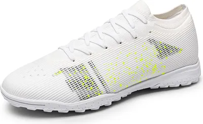 Produktbild von DREAM PAIRS Herren Fußballschuhe Hallenschuhe Fußballspiel Training Sportschuhe,Size 41,Weiss,SDSS2404M-E