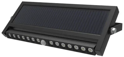 Zdjęcie produktu dla Lampa ścienna LUXULA Solar LED, 10 W, 1000 lm, czujnik PIR, obrotowa
