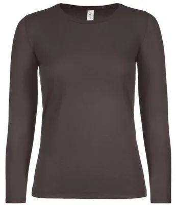 Produktbild von B&C - "#E150" T-Shirt für Damen Langärmlig FK2606 (M) (Bärenbraun)