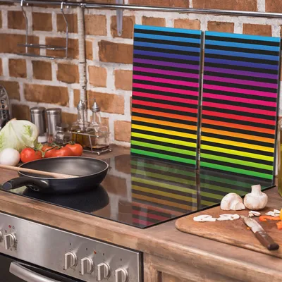 Imagen del producto de Placa de vitrocerámica protectora para cocina, 2 x 30 x 52 cm, de color