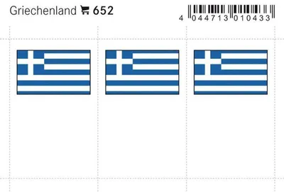 Produktbild von Lindner 652 Flaggen-Sticker: Griechenland