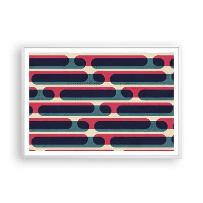 Produktbild von Gerahmtes Poster - Weißer Rahmen - Abstraktion Muster Modern - 100x70 cm - Wand Bild - Wanddeko - Wandbilder - Wandposter - Bilderrahmen - Bilder - Kunstdruck - Wandbild - P2WAA100x70-4200