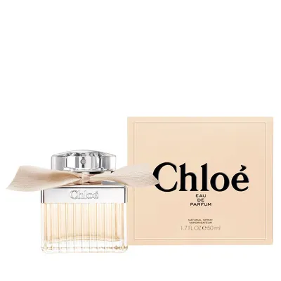 A bottle of Chloé Eau de Parfum and its packaging are displayed against a white background.