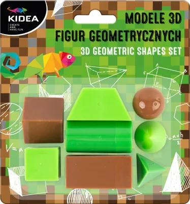 Obrázek produktu pro 3D modely geometrických tvarů Kidea – vzdělávací sada