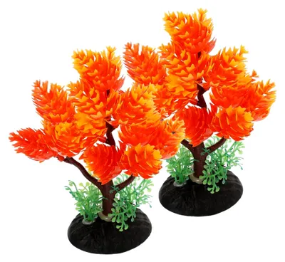 Produktbild von 2 Stück Kunstpflanze für Aquarien - Dekoration für Desktop-Aquarien