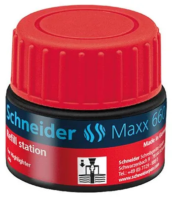 Produktbild von Schneider Schreibgeräte Nachfülltinte Maxx 660 rot