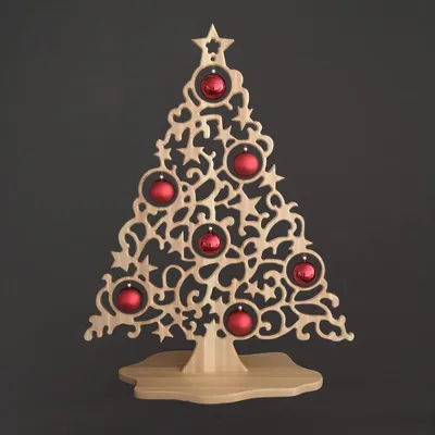 Produktbild von Christbaumschmuck auf Sockel mit Kugeln 135 x 105 cm, tschechisches Produkt