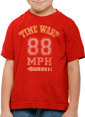 Produktbild von style3 Time Warp 88mph Kinder T-Shirt Zukunft Marty Gamer College