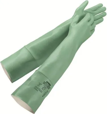 Produktbild von uvex rubiflex S NB60S Chemikalienschutzhandschuh grün 11