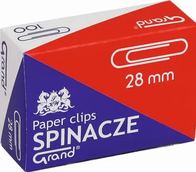 Zdjęcie produktu dla Grand Spinacze R-28 (1000 Szt.) – Biurowe, Metalowe