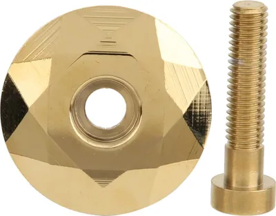 Produktbild von Aluminiumlegierung Mountainbike Headset Vorbau Top Cap Titanizing Cover Fahrrad Modifikation ZubehörGold