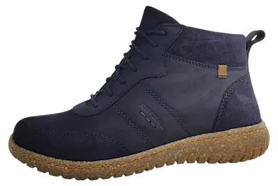 Imagen del producto de Josef Seibel, modelo: Angelina 05. Botas de cordones para mujer, color azul, ideales para uso diario