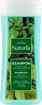 Produktbild von Joanna Kräutershampoo mit Brennnessel- und Teeextrakten, 200 ml - Natürliche Pflege für gesundes Haar
