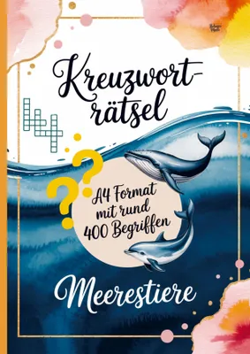Produktbild von Kreuzworträtsel Meerestiere