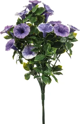 Produktbild von artplants.de Kunst Petunie FINVON auf Steckstab, crossdoor, lila, 27cm - Künstliche Blume