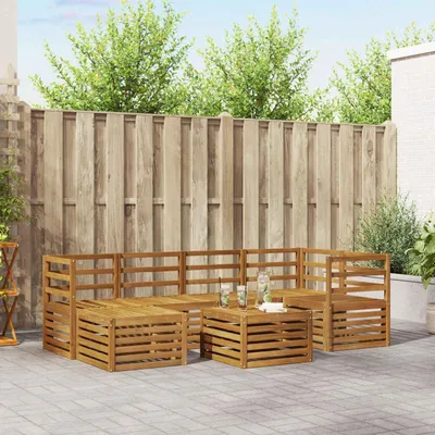 Produktbild von "Summerschlussverkauf"Sofagarnitur - CLORIS - Balkonmöbe/Sitzgruppe - Natur Massivholz Akazie - Gartensofas DEMöbel944910
