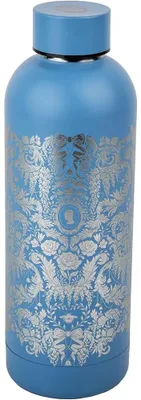 Image de Bouteille "Bridgerton" en argent, motif damasquiné, marque Cinereplicas. Taille unique