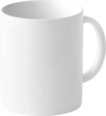 Immagine prodotto di MidOcean - Tazza da caffè "Dublin", classica, in Vetroceramica, 300ml MO105 (Taglia unica) (Bianco)