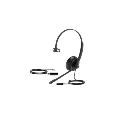 Productafbeelding van Yealink YHS34, Kabel, Kantoorgebruik / callcenter, 20 - 20000 Hz, Headset met microfoon, Zwart