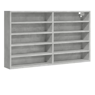 Obrázek produktu pro vidaXL Vitrína betonová šedá 100x15x58 cm materiál na bázi dřeva