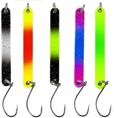 Immagine prodotto di Set da pesca alla trota, 5 pezzi, 2,5 g, verde fosforescente