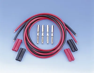 Produktbild von VOLTCRAFT MS 4041/2*1 Messleitungs-Set Lamellenstecker 4 mm Lamellenstecker 4 mm 1.00 m Schwarz, Rot 1 Set