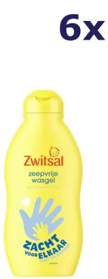 Image de 6 x Gel douche sans savon Zwitsal 200 ml