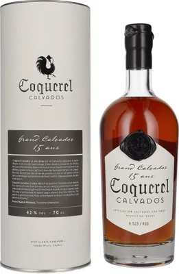Image de Coquerel Grand Calvados 15 Ans 42% Vol. 0,7l en boîte cadeau