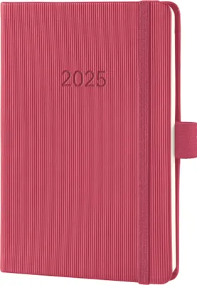 Produktbild von SIGEL C2571 Wochenkalender Conceptum 2025 - ca. A6 - rot - Hardcover - 2 Seiten = 1 Woche - 176 S. - PEFC-