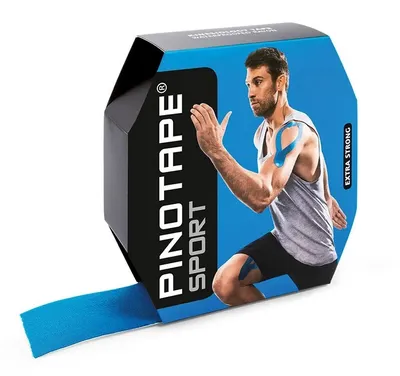 Produktbild von Pinotape Sport Kinesiologie Tape Blau 5 cm x 31 m
