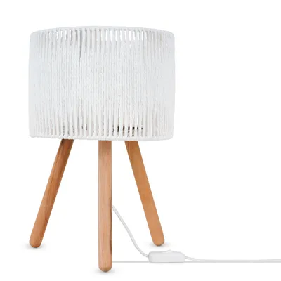 Produktbild von Tischlampe Schreibtischlampe Nachttisch Lampe Leselampe Lampenschirm Boho E27