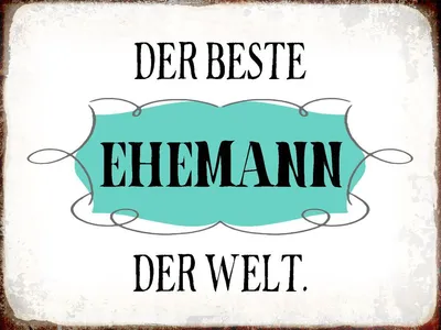 Produktbild von vianmo Holzschild 30x40 cm der beste Ehemann der Welt