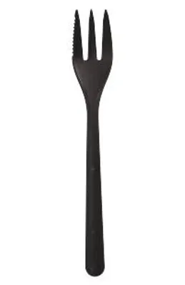 Produktbild von "Circulware" Mehrweg-Snackgabeln PP-MF 13 cm schwarz extra stabil