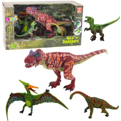 Image de Set de figurines Dinosaures pattes mobiles mâchoires 4pcs