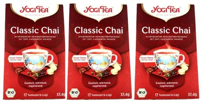 Produktbild von 3x Yogi Tea Classic Chai 37,4g (17x2,2g) -