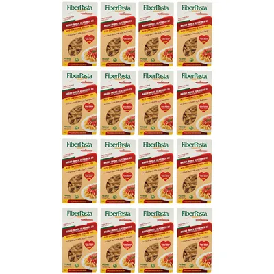 Produktbild von 16x FiberPasta Penne Hartweizengrieß Pasta mit 15% Ballaststoffen,niedriger glykämischer Index,100% Italienischer Weizen 250g