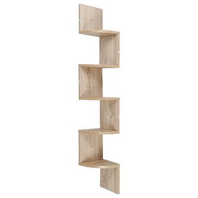Produktbild von Wandregal Wand-Eckregal Wandregale 20x20x123cm Holzfarbe