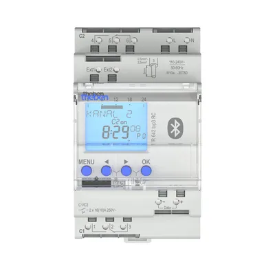 Zdjęcie produktu dla Theben TR 642 top3 BLE RC Cyfrowy zegar sterujący Astroprogr. 2-kanałowy